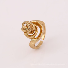 Anillo de dedo plateado oro caliente de la aleación de cobre de la venta 12023 del estilo especial de la venta caliente de las señoras